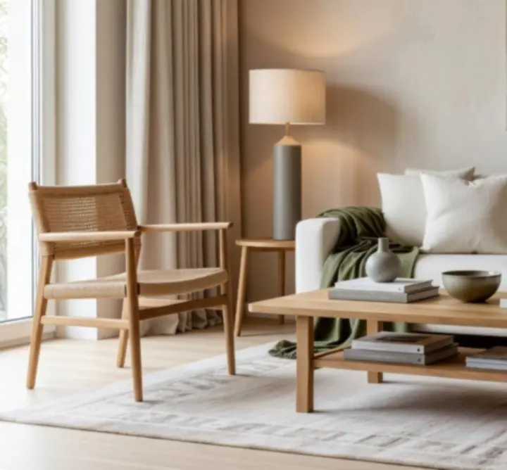 Elegancka aranżacja salonu z meblami i dodatkami HomeDecorr